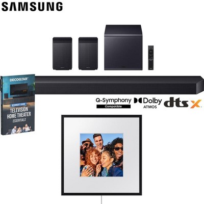 Samsung HW-Q990F Q Series 11.1.4 ch Soundbar (2025) with Photo Music Frame Bundle