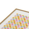 Iveta Abolina Eclectic Checker Check Cream Metal Framed Art Print - Deny Designs - 3 of 4