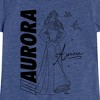 Girls' - Disney Princess - Aurora Sleeping Beauty With Birds Fitted Short Sleeve Graphic T-Shirt - 2 of 4