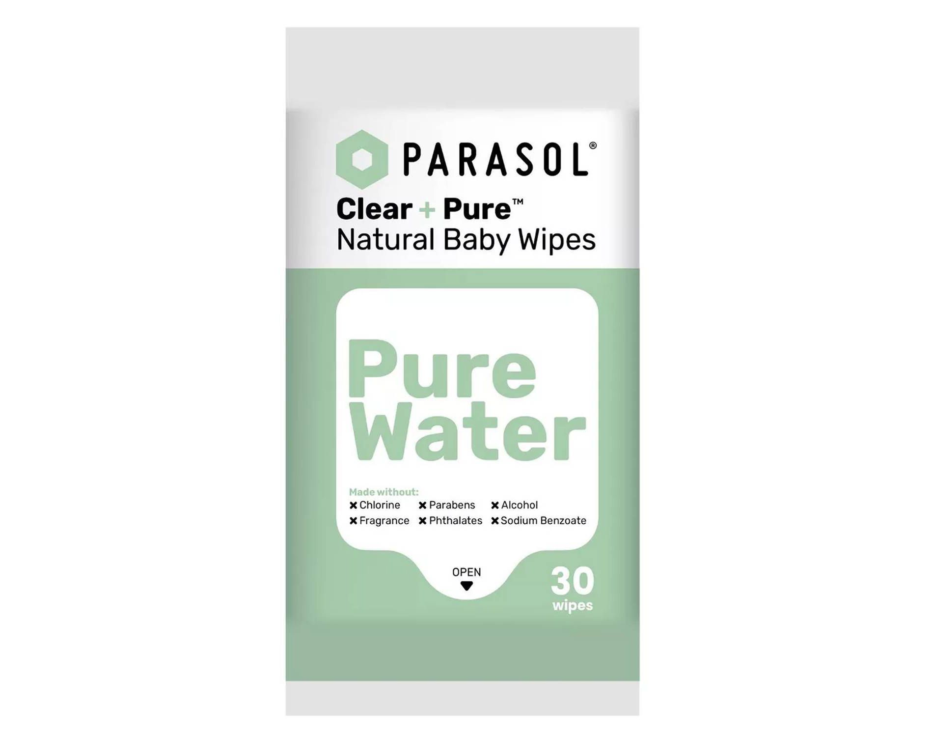 Parasol Sensitive Clean and Natural Unscented Baby Wipes - 30ct