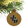 John Carroll University Secondary Logo Mini Small Tiny Wood Christmas Tree Holiday Ornament - 3 of 4