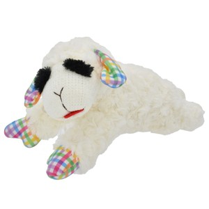 Multipet Spring Lamb Chop Plush Dog Toy - Plaid (10.5") - 1 of 1