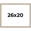 PosterPalooza | 26x20 Thin Barnwood Picture Frame, UV Acrylic, 2 Finishes - Grey and Black - 2 of 4