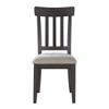 Asian Hardwoods Side Chair with Upholstered Seat, Schoolhouse Design and Tapered Legs (Set of 2) - 2 of 4