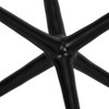Modern Aluminum Accent Sculpture - Contemporary Metal Decorative Object for Home & Office - Wood Art Piece for Living Room, Bedroom & Desk - 18" Black - 4 of 4