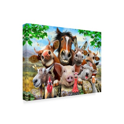 Trademark Fine Art -Howard Robinson 'Happy Farm' Canvas Art