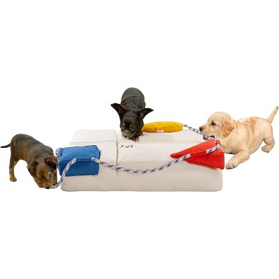 Large 2-in-1 Dog Bed: Interactive Snuffle, XXL Orthopedic & Waterproof