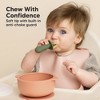 4-Pack Prep Baby Spoons & Forks Set, Self Feeding Baby Utensils 6-18 Months, Silicone BLW Baby Feeding Set, BPA-Free - 4 of 4