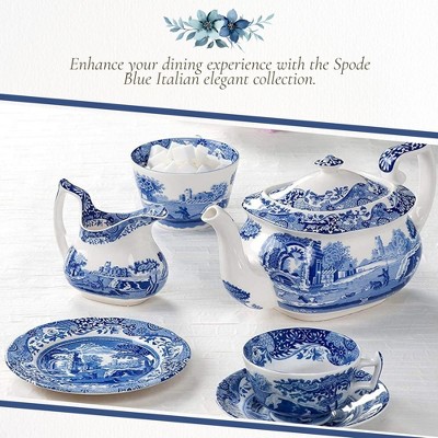 Blue Italian Countryside 12.5'' Ceramic Serving Dish with Handles