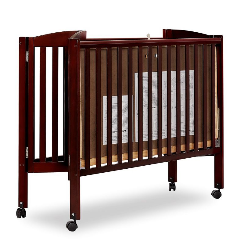 Dream On Me Full Size 2-in-1 Folding Stationary Side Crib, 5 of 8