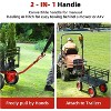 Steel Dump Utility Garden Cart, Metal Garden Cart with 180° Swivel Handle Cart and Removable Sides, for Outdoors, Gardening, Farms - 4 of 4