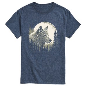 Men's - Instant Message - Wolf Moon Short Sleeve Graphic T-Shirt - 1 of 4