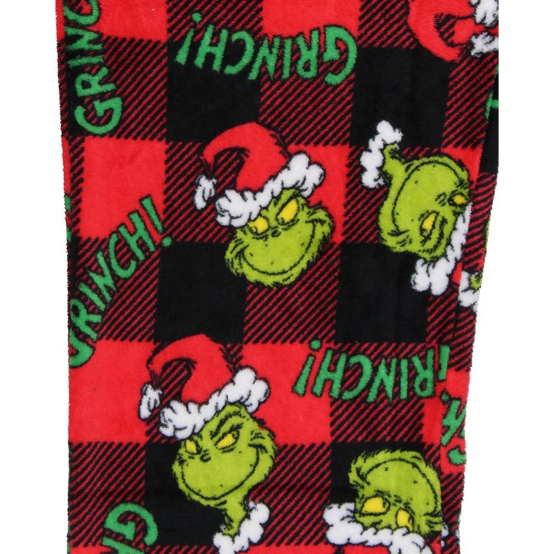 Dr. Seuss The Grinch Men's Pajama Pants Shirt and Socks 3 Piece Pajama Set, 5 of 8