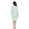 White Mark Women's Long Sleeve Sleep Shirt - 3 of 4