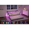Bed Frame, Bed Frame Twin Daybed with Trundle, Convertible 2-in-1 Sofa, Space Saving Metal Sleeper, for Small Spaces, Apartments, Living Room - 4 of 4