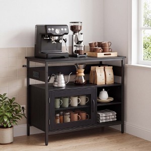Metal Aquarium Stand with Power Outlet Storage Cabinet for 20-29 Gallon ...