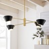 Rennnsan Orlena 46"W 4-Light Tiered Classic Dimmable Chandelier in Black - 4 of 4