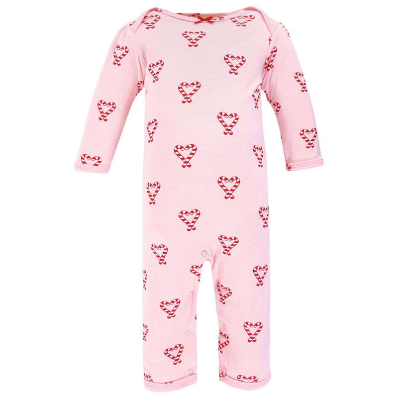 Hudson Baby Infant Girl Cotton Coveralls, Hot Cocoa, 5 of 7
