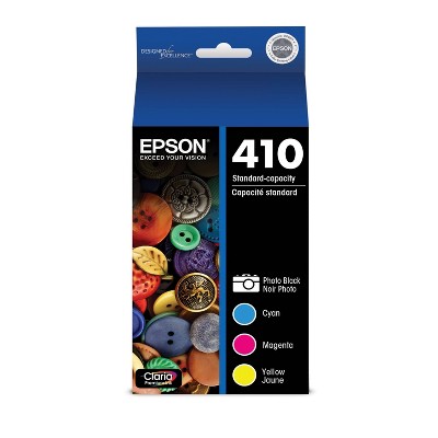 Epson 410 4pk Combo Ink Cartridges - Black/Cyan/Magenta/ Yellow (T410520-CP)