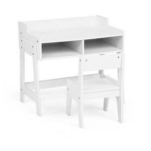 Karl Home MDF Children's Study Desk And Chair Set With 2 Storage Compartments - 1 of 4