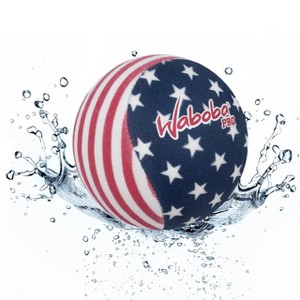 Waboba Water Bouncing Pro Ball-Stars & Stripes, White/Red/Blue - 1 of 4