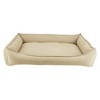 Arlee Home & Pet Cresent Lounger Orthopedic Eco-Friendly Memory Foam Dog Bolster Bed - Safari - L - 2 of 4