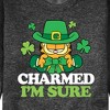 Men's - Garfield - Charmed I'm Sure St. Patrick's Day Graphic Fleece Sweatshirt - 2 of 4
