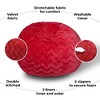 CAVINAS Faux Fur Bean Bag Chair, 4Foot Cozy and Stretchable Fabric Lounger for Children and Adults, Filled with Shredded and Memory Foam - 4 of 4