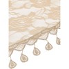 INSPIRE CHIC Lace Rose Floral Tassel Mesh Triangle Head Covering Mantilla Scarves 1Pc - 4 of 4