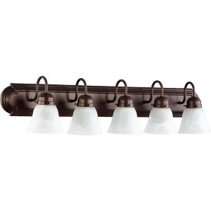 Quorum Lighting 5 - Light Vanity in  Oiled Bronze - 1 of 1