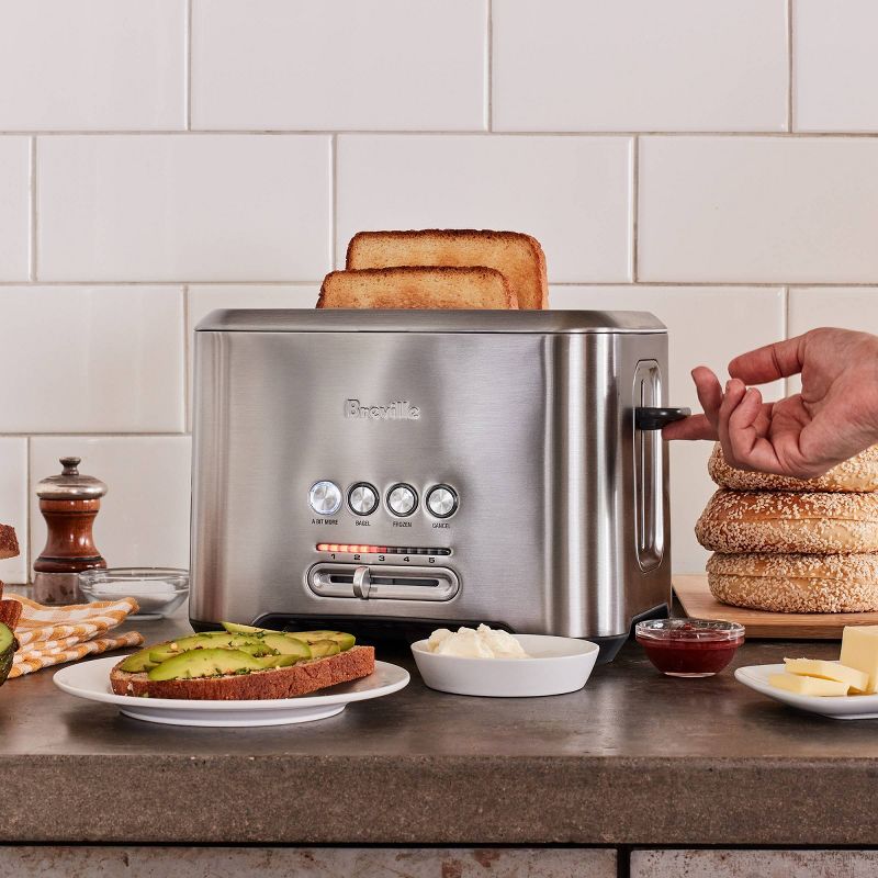 Breville A Bit More 2 Slice Stainless Steel Toaster, 4 of 6