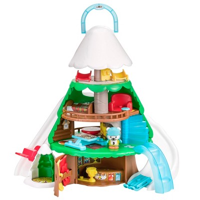 Timber Tots: Alpine Ski Resort - 11pc Playset, Panda Figure, Ski Lift & Slope