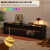 Mirod Modern TV Stand with Ample Storage,4 Drawer Design with Tempered Glass ,Built-in Charging Ports and Ambient LED Lighting - 4 of 4