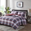 Stylish Plaid Print Comforter Mini Set, All Season Bedding Sets, Cozy Home Textile fits Modern Bedroom Decor - 2 of 4