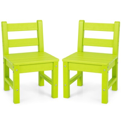 Infans 2 PCS Kids Chairs Indoor Outdoor Heavy-Duty All-Weather Children Learning Chair