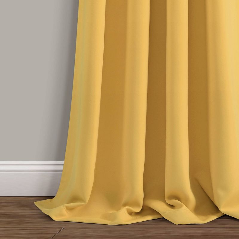 Set of 2 Insulated Grommet Top Blackout Curtain Panels - Lush Décor, 4 of 17