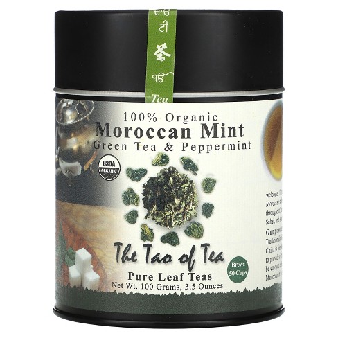 The Tao Of Tea 100% Organic Green Tea &amp; Peppermint, Moroccan Mint 