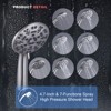 WOWOW Single-Handle 7-Spray Shower Faucet 1.8 GPM with Dual Shower Adjustable Heads in Brushed Nickel (Valve Included) - 2 of 4
