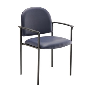 Flash Furniture Comfort Stackable Steel Side Reception Chair with Arms - 1 of 4