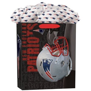 NFL New England Patriots Large GoGo Gift Bag - 1 of 3