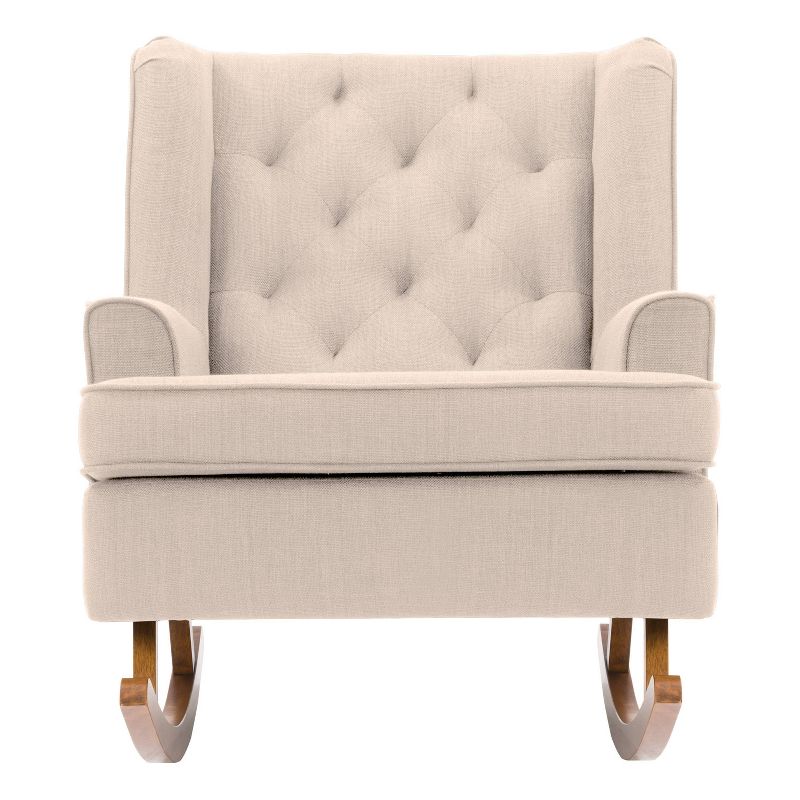 Boston Tufted Fabric Rocking Chair - CorLiving, 4 of 11