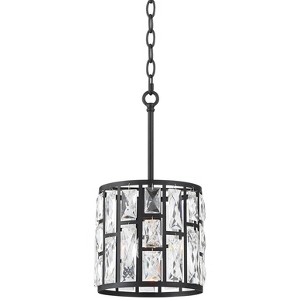 Vienna Full Spectrum Sofie Black Mini Pendant Light 8 1/2" Wide Modern Clear Crystal for Dining Room House Foyer Kitchen Island Entryway Bedroom Home - 1 of 4