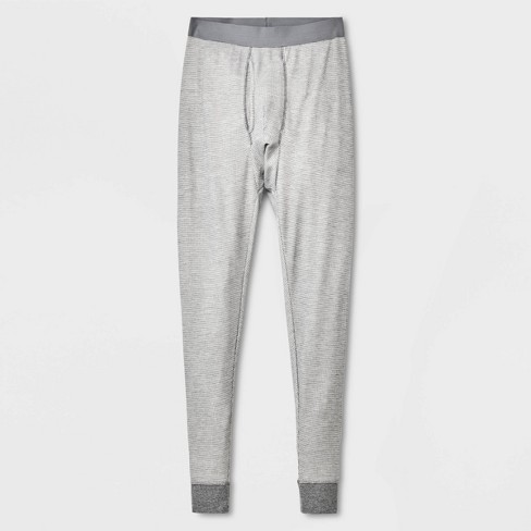 Men's Slim Fit Thermal Pants - Goodfellow & Co™ Gray L : Target