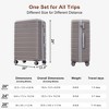 Lyngins 20/24/28 Inch 3PCs Hardside Luggage Sets with TSA Lock,Spinner Wheels,Carry on Luggage,Adjustable Handle Suitcase Sets for Family - 3 of 4