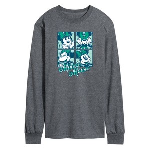 Men's - Disney - Plaid Minnie Mouse Long Sleeve Graphic T-Shirt - 1 of 4
