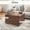 NicBex 31.5 Inch Square Coffee Table with Flip Top and Hidden Storage Space for Living Room,Bedroom - 4 of 4