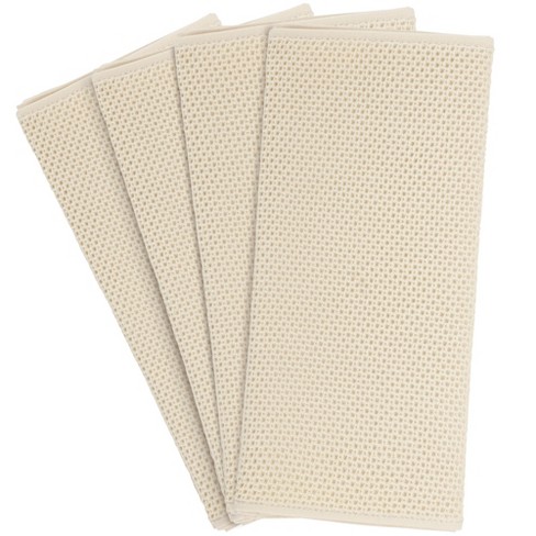 Piccocasa Waffle Weave Kitchen Towels 4 Packs 100% Cotton Soft Absorbent  Quick Drying Washing Dish Towels Beige 13 X 27 : Target