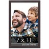 PosterPalooza | Photo Size Textured Brown Picture Frame - UV Acrylic, Foam Board Backing, Hanging Hardware - 2 of 4