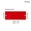 Unique Bargains DIY Laser Printing Office Engraving Blank Metal Card 15 Pcs - 2 of 4