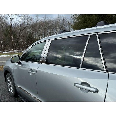 QAA Part PP74162 is an 8 Piece Stainless Steel Pillar Post Trim That is Compatible with Toyota Grand Highlander 2024